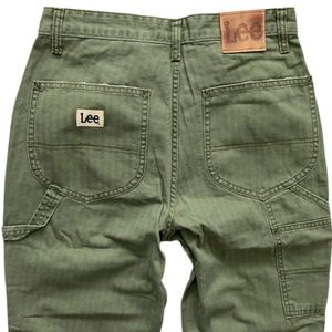 Lee Vintage Modern Nwt Olive High Rise Dungaree Carpenter Ankle Pants 3531198